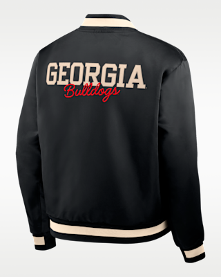Georgia Legacy Men's Nike College Full-Snap Bomber Jacket. Nike.com